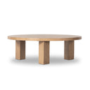 Mesa Round Coffee Table - Light Brushed Parawood | 48"