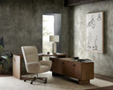 Ozer Table Lamp - Reactive White Glaze