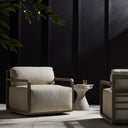 Stroud Outdoor Swivel Chair - Faye Sand