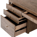 Suspension Desk - Rustic Grey Veneer