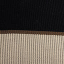 Handwoven Merido Pillow - Black - Beige Cotton