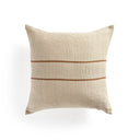 Handwoven Merido Pillow - Beige - Beige Cotton | 20" x 20"