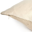 Handwoven Merido Pillow - Beige - Beige Cotton | 20" x 20"