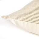 Handwoven Merido Pillow - Beige - Beige Cotton | 20" x 20"