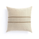 Handwoven Merido Pillow - Beige - Beige Cotton | 20" x 20"