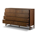 Sullivan 10 Drawer Dresser - Saddle Tan Veneer