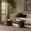 Paden Coffee Table - Seasoned Brown Acacia | 65"