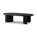 Paden Coffee Table - Aged Black Acacia | 65"
