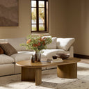 Paden Coffee Table - Worn Oak Veneer | 65"