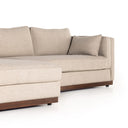 Lawrence 2-Piece Sectional W/ Chaise - Nova Taupe | LAF