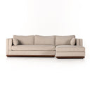 Lawrence 2-Piece Sectional W/ Chaise - Nova Taupe | RAF