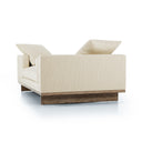 Everly Tete A Tete Chaise - Irving Taupe