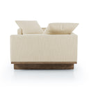 Everly Tete A Tete Chaise - Irving Taupe