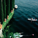 Giacomo Montegazza by Slim Aarons - Vertical Grain White Oak Floater
