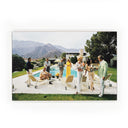 Palm Springs Party by Slim Aarons - White Maple Floater