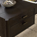 Glenview Desk - Smoked Black Resawn Oak