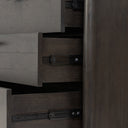 Glenview 6 Drawer Dresser - Smoked Black Resawn Oak