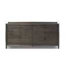 Glenview 6 Drawer Dresser - Smoked Black Resawn Oak