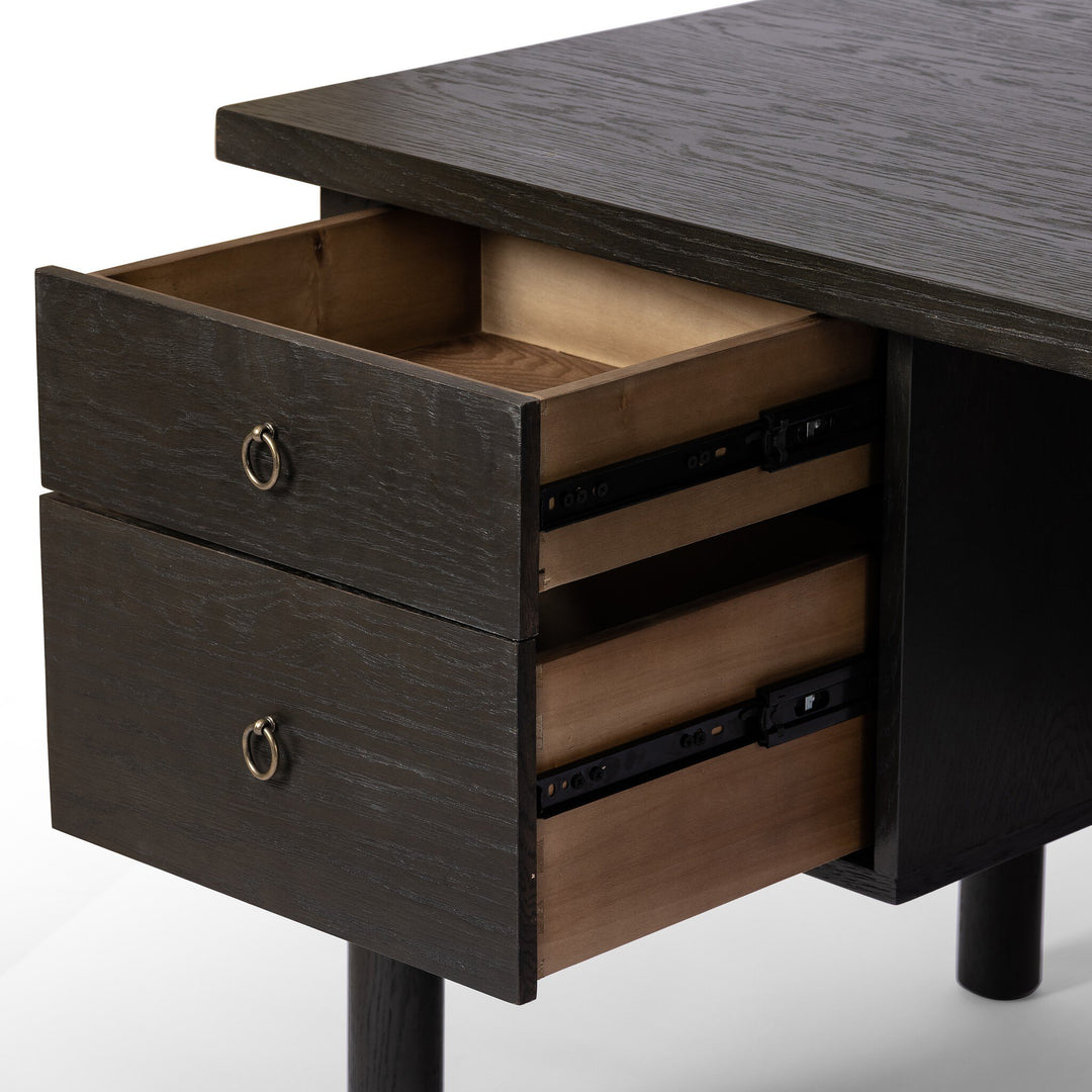 Concordance Desk | Charcoal Oak
