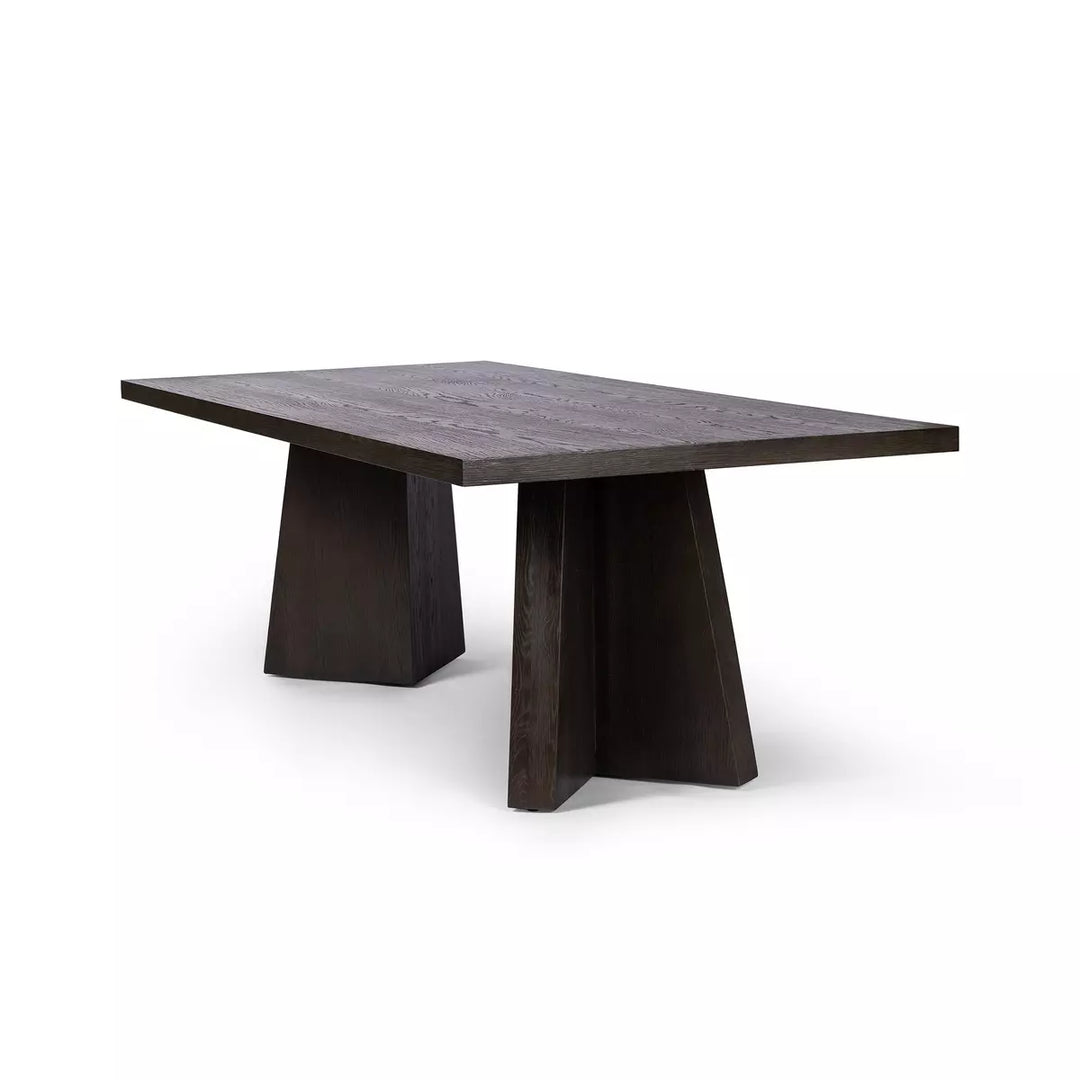 SANFORD DINING TABLE | ESPRESSO OAK - AS IS