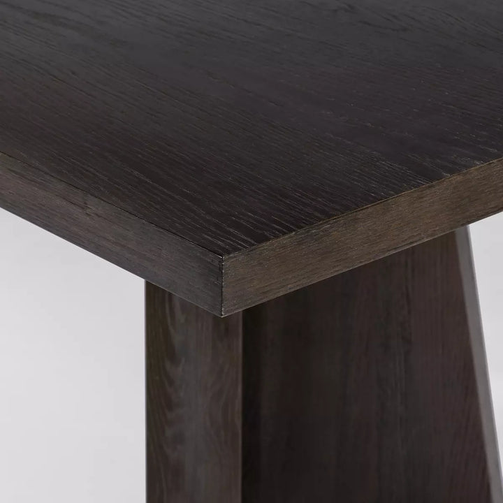 SANFORD DINING TABLE | ESPRESSO OAK - AS IS