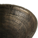 Jagen Outdoor Pedestal Bowl - Rustic Cast Aluminum