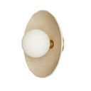 Organic Ceramic Sconce - Light Sand Porcelain Ceramic