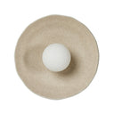 Organic Ceramic Sconce - Light Sand Porcelain Ceramic