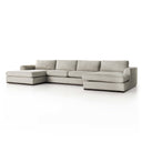 Colt 3-Piece U Sectional - Aldred Silver
