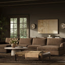 Colt 3-Piece U Sectional - Crypton Nomad Mushroom