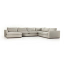 Colt 4-Piece Sectional - Aldred Silver | Left Chaise