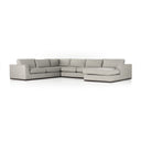 Colt 4-Piece Sectional - Aldred Silver | Right Chaise