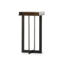 Giselle End Table - Amber Cast Glass