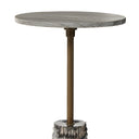 Raven End Table - Ebony Marble
