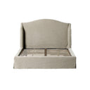 Meryl Slipcover Bed - Broadway Stone | King