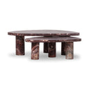 Zion Nesting Coffee Tables - Merlot Marble