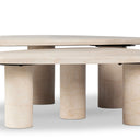 Zion Nesting Coffee Tables - Cream Marble