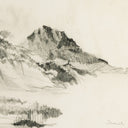 Land Sketch 2 by Dan Hobday - Rustic 1.5 Walnut