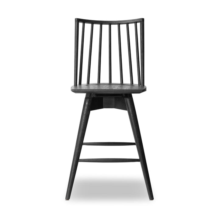 Lewis Swivel Counter Stool - Black Oak