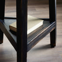Kickapoo River Cricket Table - Distressed Black Veneer