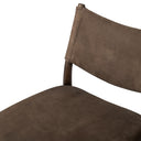 Jayla Armless Dining Chair - Nubuck Cigar