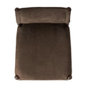 Jayla Armless Dining Chair - Nubuck Cigar