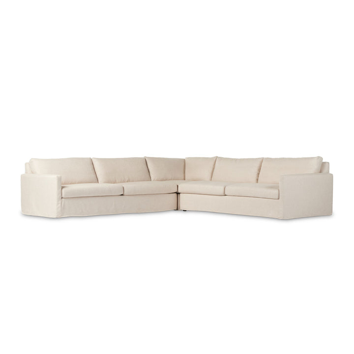 Paxton 3pc Corner Sectional | Evere Creme