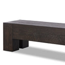 Abaso Accent Bench - Ebony Rustic Wormwood Oak