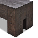 Abaso Accent Bench - Ebony Rustic Wormwood Oak