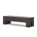 Abaso Accent Bench - Ebony Rustic Wormwood Oak