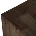 Abaso Large Accent Bench - Ebony Rustic Wormwood Oak