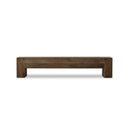 Abaso Large Accent Bench - Ebony Rustic Wormwood Oak