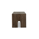 Abaso Large Accent Bench - Ebony Rustic Wormwood Oak