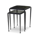Dalston Nesting End Table Set - Moss Cast Glass